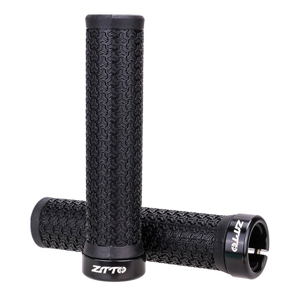 ZTTO AG13 Bike Aluminum Alloy Lockable Ring Grip Anti-Slip Rubber Handle Grip ZTTO AG13 Bike Aluminum Alloy Lockable Ring Grip Anti-Slip Rubber Handle Grip